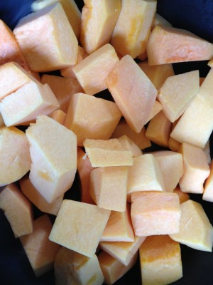 Pic of butternut squash cubed